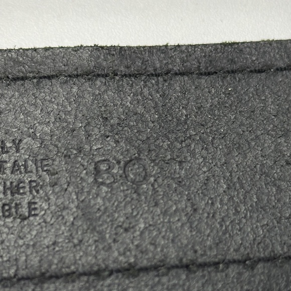 Cactus Black Leather Belt with Round Buckle Made in Italy - Picture 6 of 9